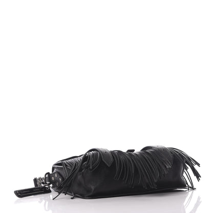 Proenza Schouler Lambskin Tiny Fringe Lux PS1 Satchel Black 3 of 9