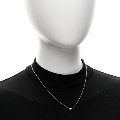 Tiffany Platinum Diamond .05ct Elsa Peretti Diamonds by the Yard Pendant Necklace 2 of 5