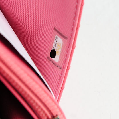 Chanel Caviar Chevron Wallet On Chain WOC Pink 8 of 8
