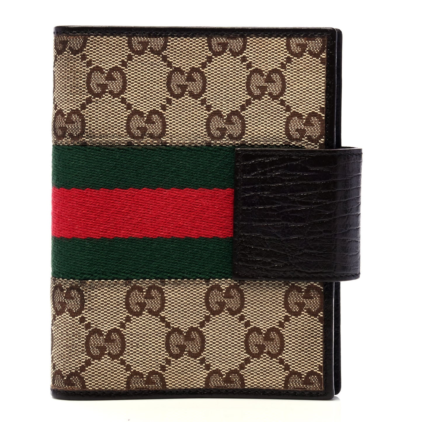 Monogram Web Small Ring Agenda Brown
