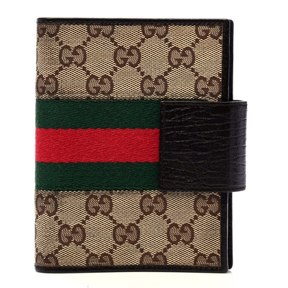 Gucci Monogram Web Small Ring Agenda Brown 1 of 4