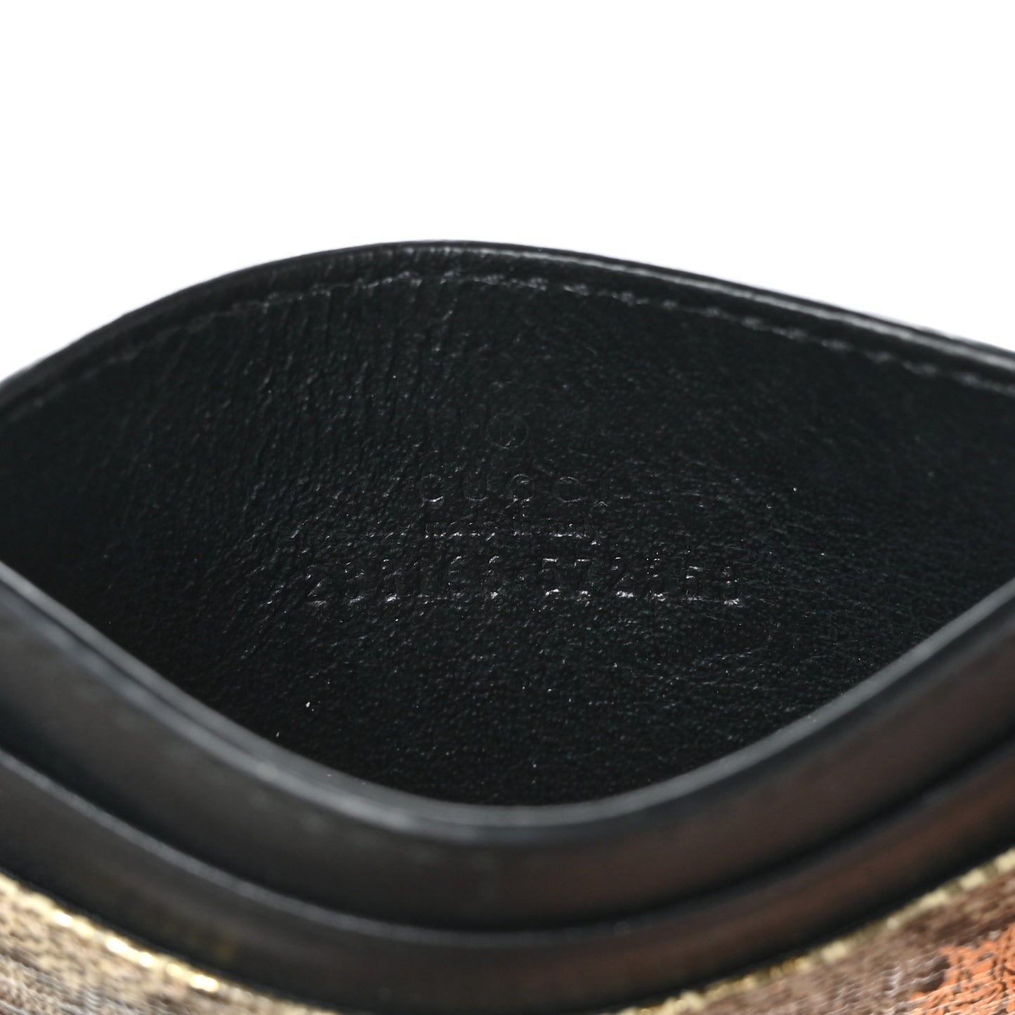 GG Supreme Monogram Bees Card Holder Black