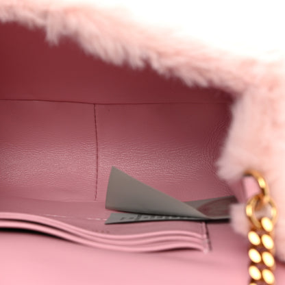 Versace Faux Fur Quilted Virtus Shoulder Bag English Rose 5 of 10
