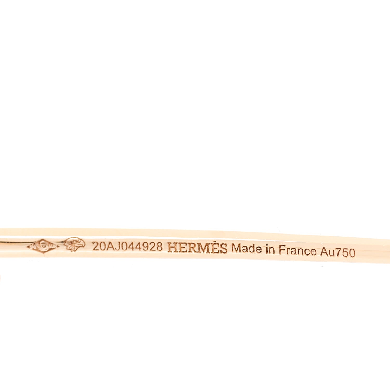 Hermes 18K Rose Gold Chaine D'Ancre Punk Earrings 3 of 3