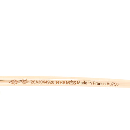 Hermes 18K Rose Gold Chaine D'Ancre Punk Earrings 3 of 3