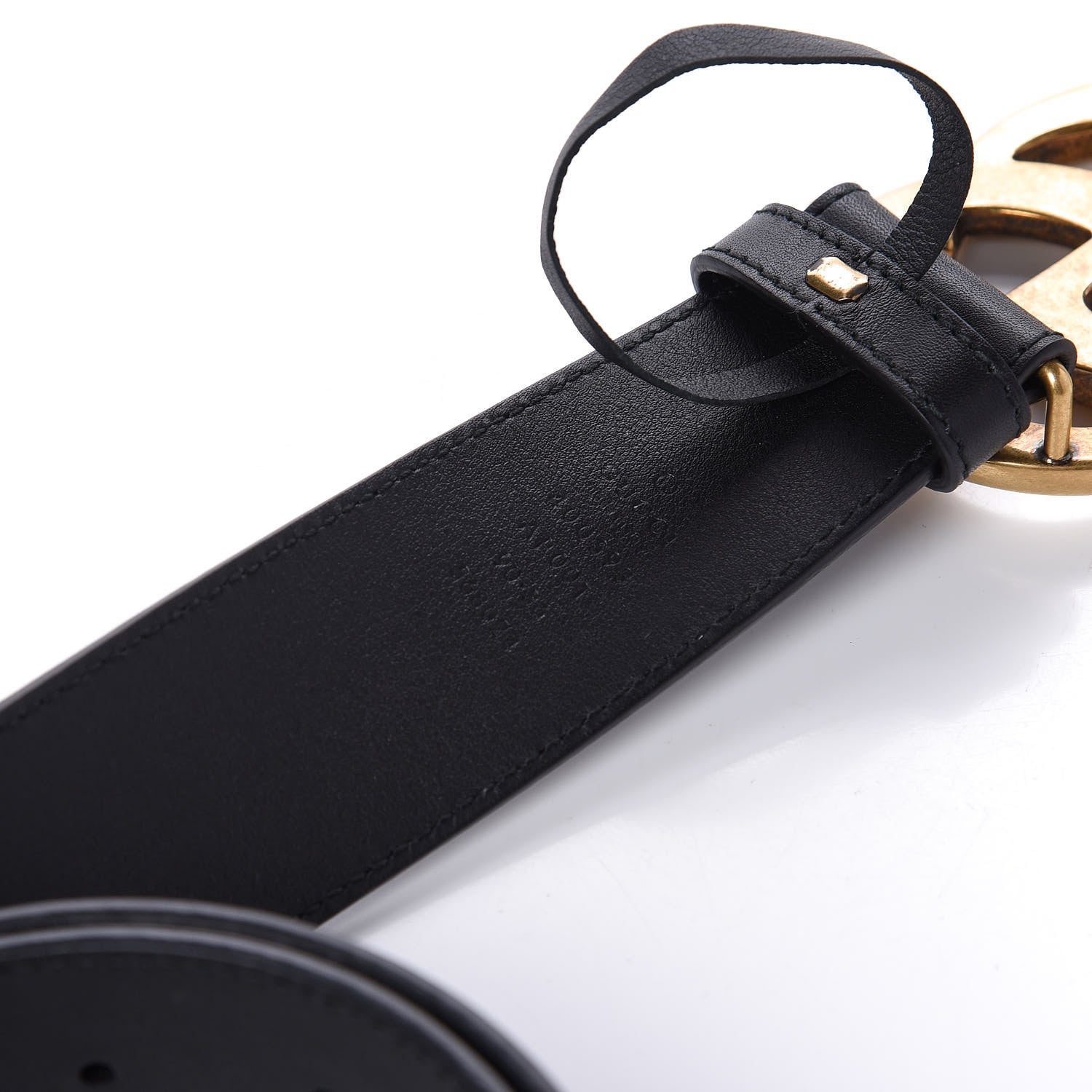 Gucci Calfskin Double G 40mm Belt 90 36 Black 4 of 5