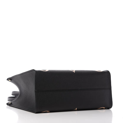 Louis Vuitton Empreinte Monogram Giant Onthego MM Black Beige 4 of 10