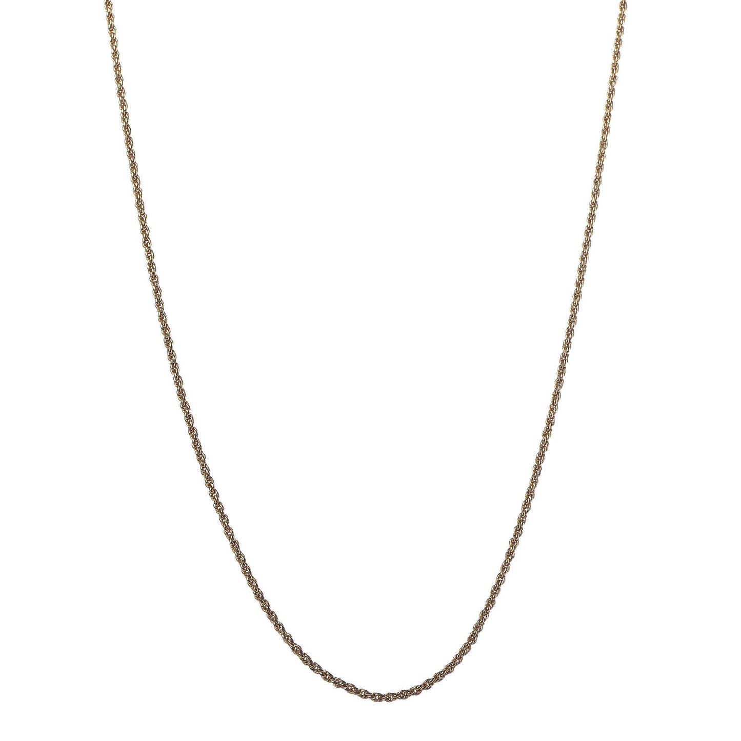 Metal Initials Necklace Gold
