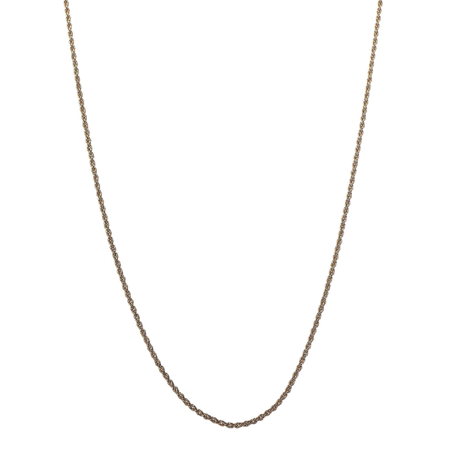 Christian Dior Metal Initials Necklace Gold 1 of 4