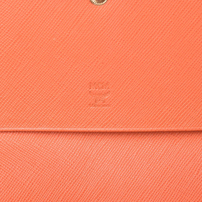 MCM Visetos Heritage Continental Flap Wallet Cognac 10 of 10