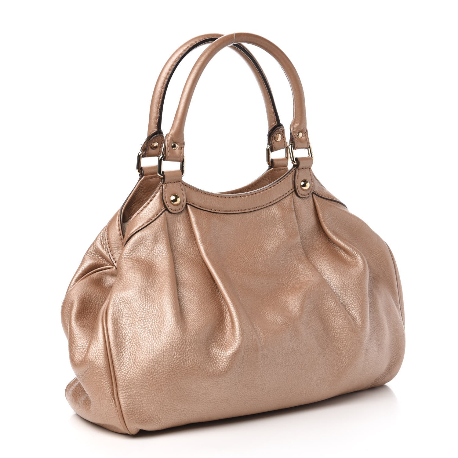 Gucci Metallic Calfskin Medium Sukey Tote Pink 3 of 10