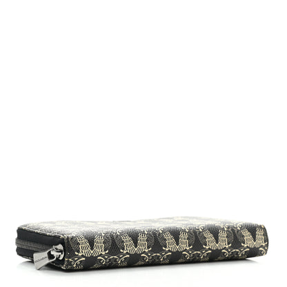 Dolce & Gabbana Dauphine Owl Print Zip Around Wallet Black 3 of 7