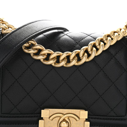 Chanel Caviar Quilted Small Boy Flap Black 9 of 11