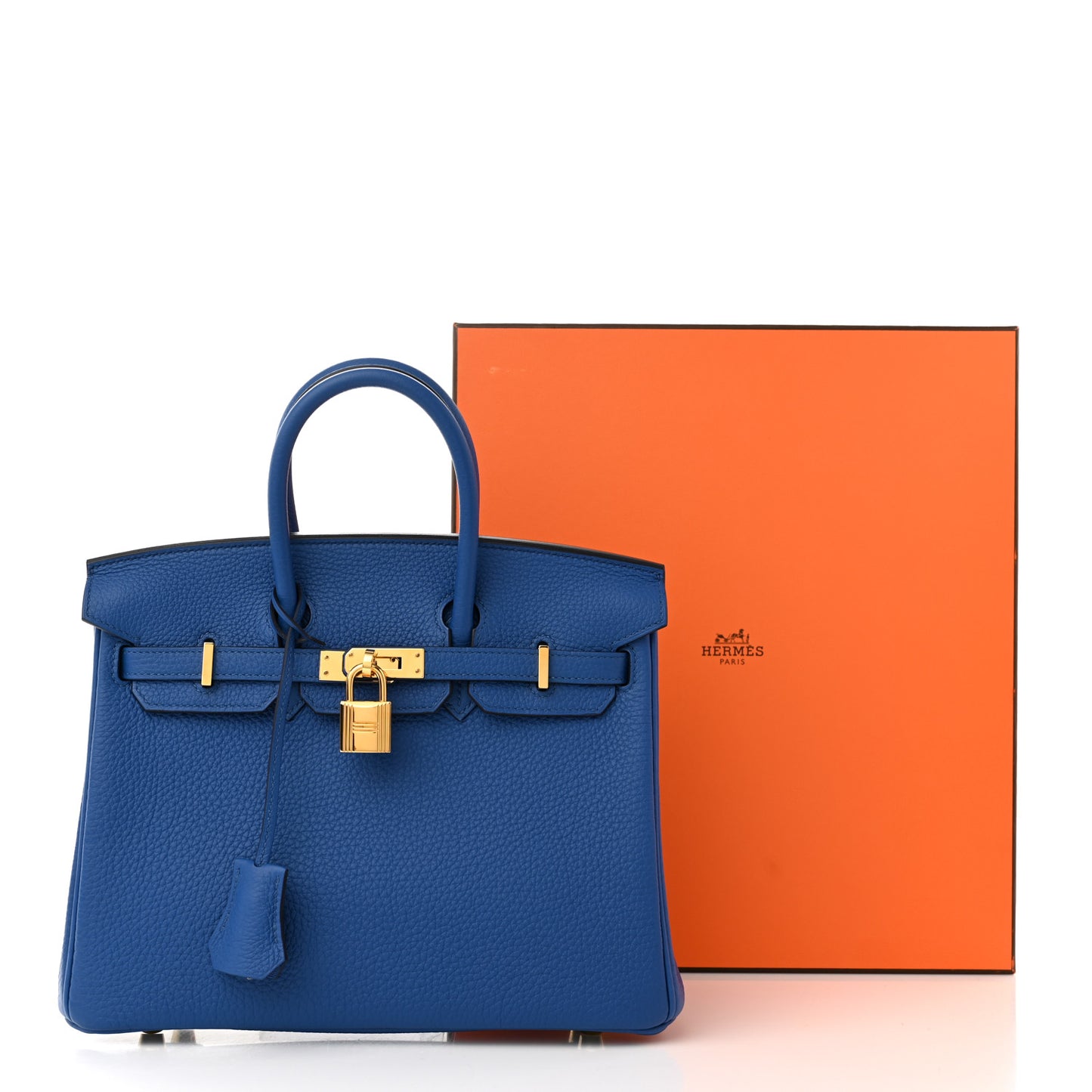 Togo Birkin 25 Bleu France