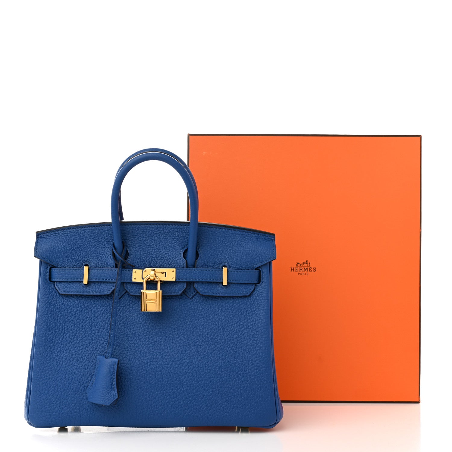 Hermes Togo Birkin 25 Bleu France 11 of 11