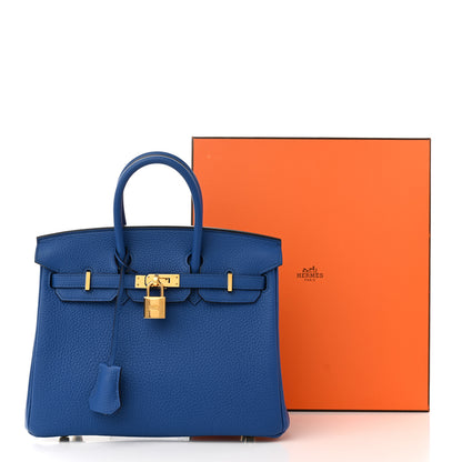 Hermes Togo Birkin 25 Bleu France 11 of 11