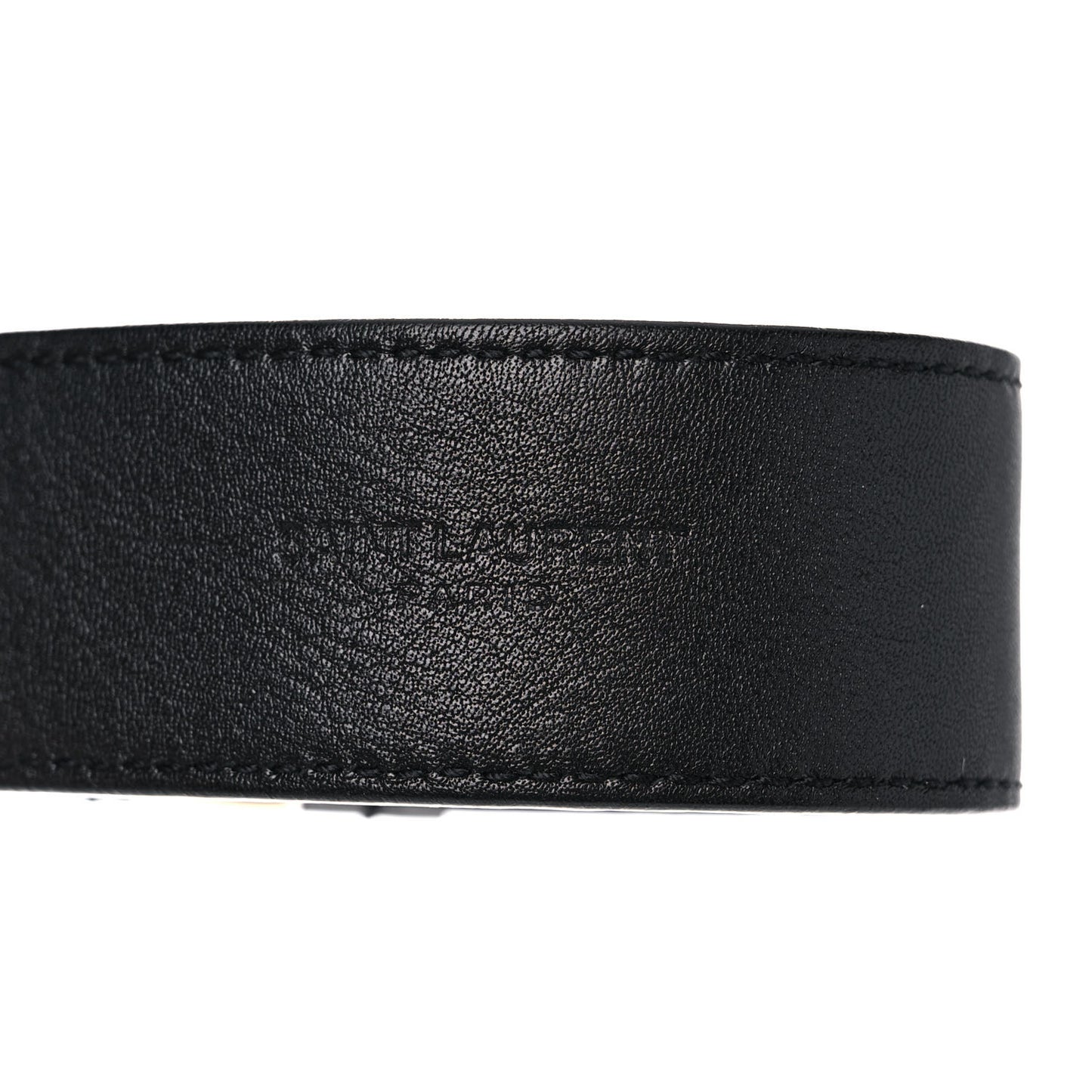 Smooth Calfskin Monogram Square Buckle Belt 85 34 Black