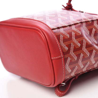 Goyard Goyardine Calfskin Mini Alpin Backpack Red 7 of 10
