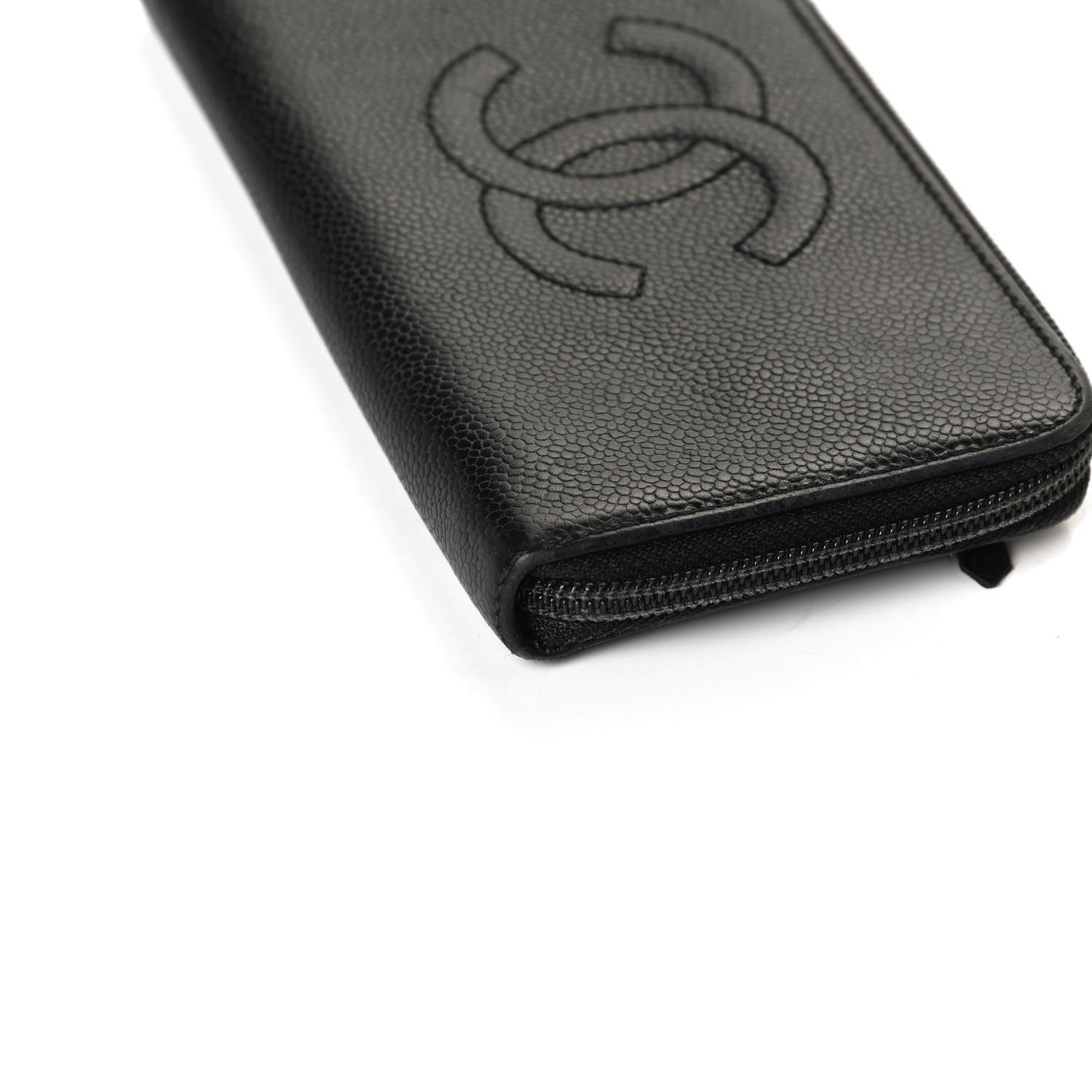 Chanel Caviar Large Timeless CC Zip Around Wallet Black 11 of 16
