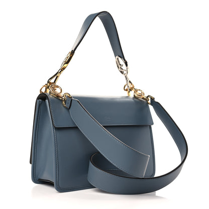 Fendi Vitello Century F is Fendi Bi-Color FF 1974 Embossed Kan I Shoulder Bag Blue 3 of 9