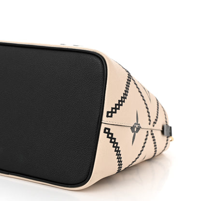 Louis Vuitton Empreinte Monogram Giant Broderies Neonoe MM Cream Black 9 of 9