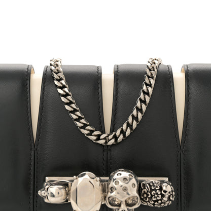 Alexander McQueen Calfskin Small Slash Bag Black White 7 of 11