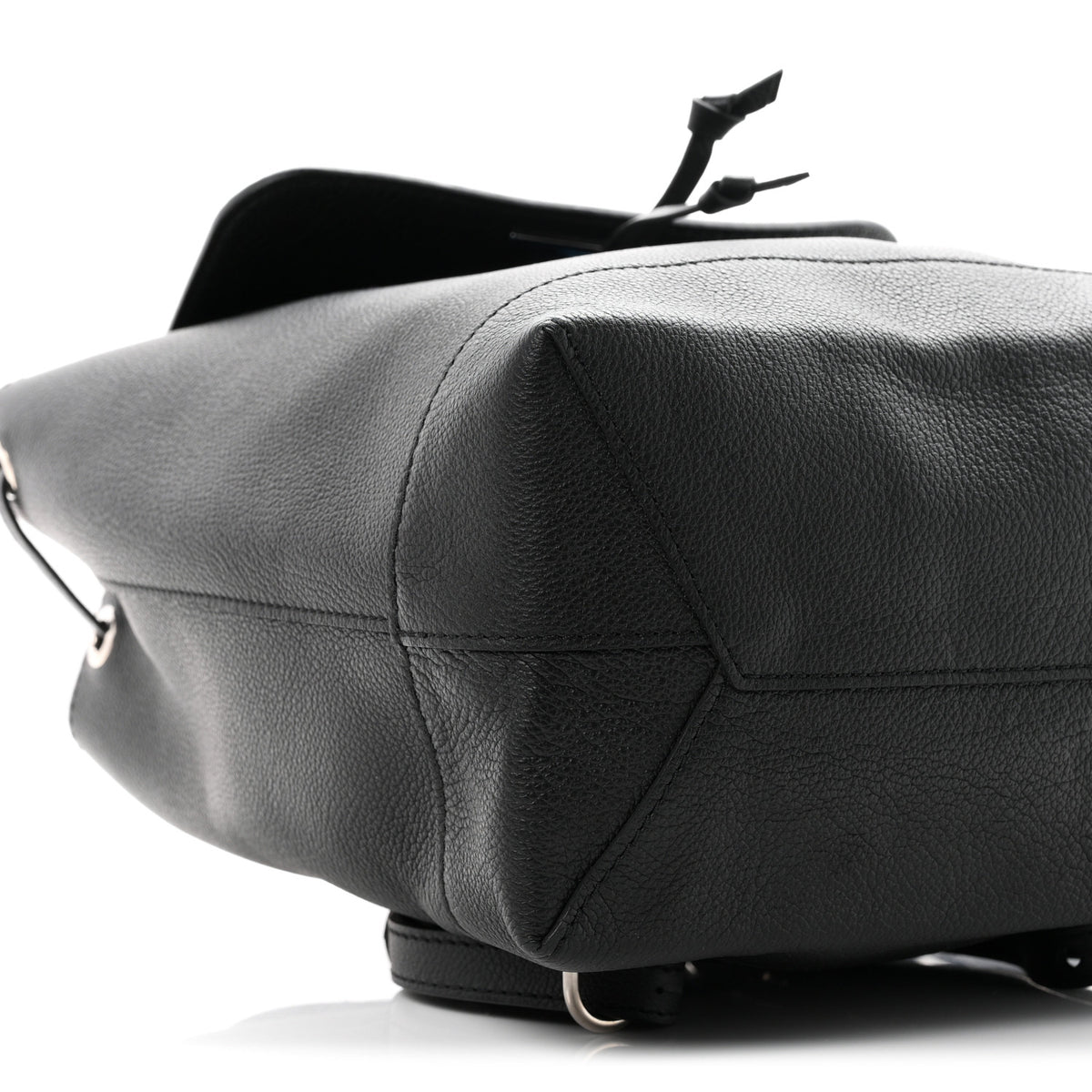 Calfskin Lockme Backpack Black