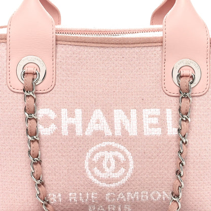 Chanel Canvas Deauville Small Bowling Bag Light Pink Light Pink 8 of 11