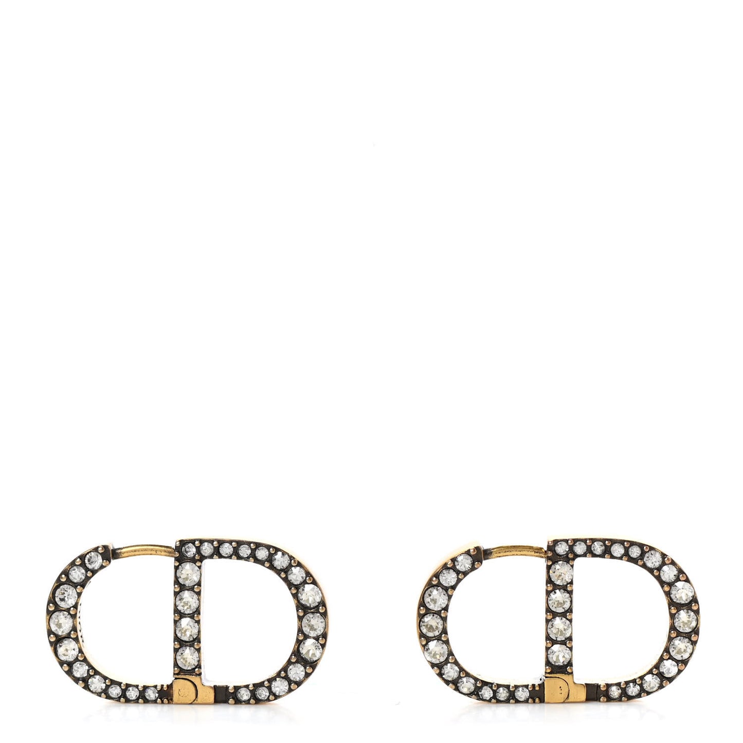 Crystal 30 Montaigne Earrings Gold