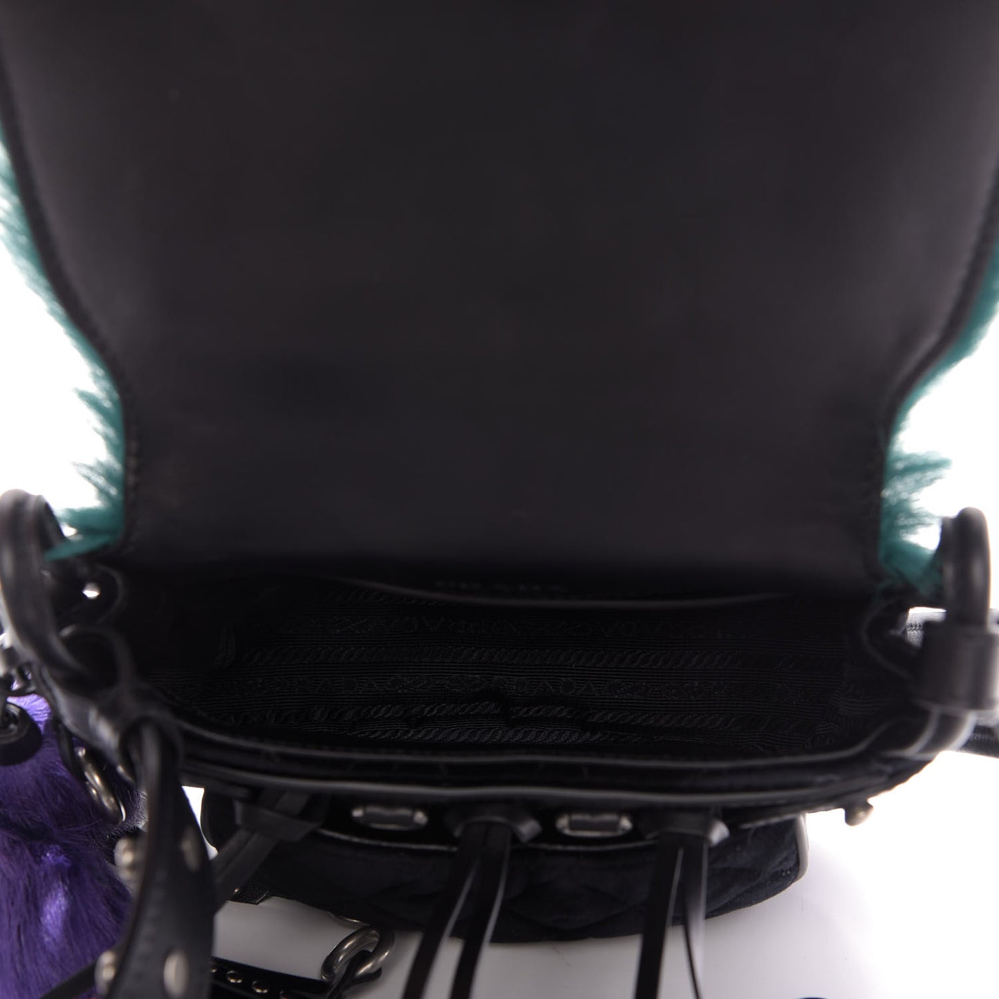 Cavallino Velluto Corsaire Antic Crossbody Bag Biliardo Black