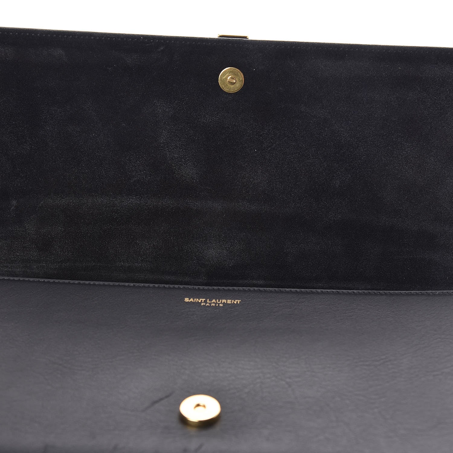Saint Laurent Calfskin Classic Y Ligne Clutch Black 11 of 14