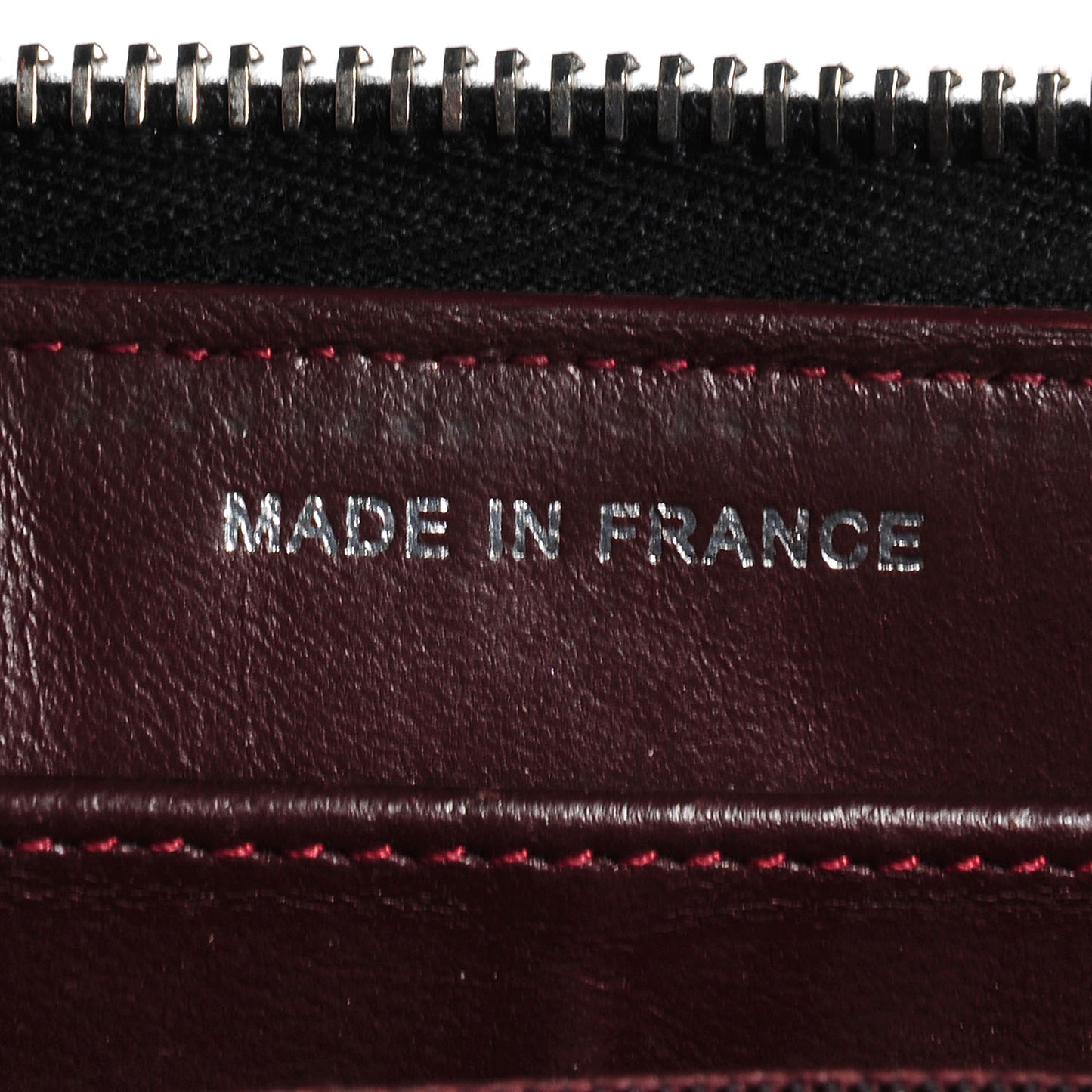 Lambskin Quilted Large Zip Around Wallet Black