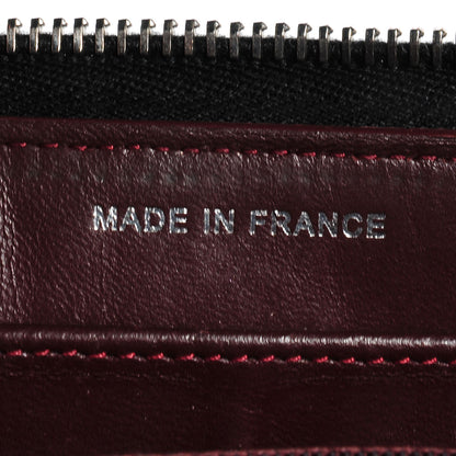 Chanel Lambskin Quilted Large Zip Around Wallet Black 7 of 8
