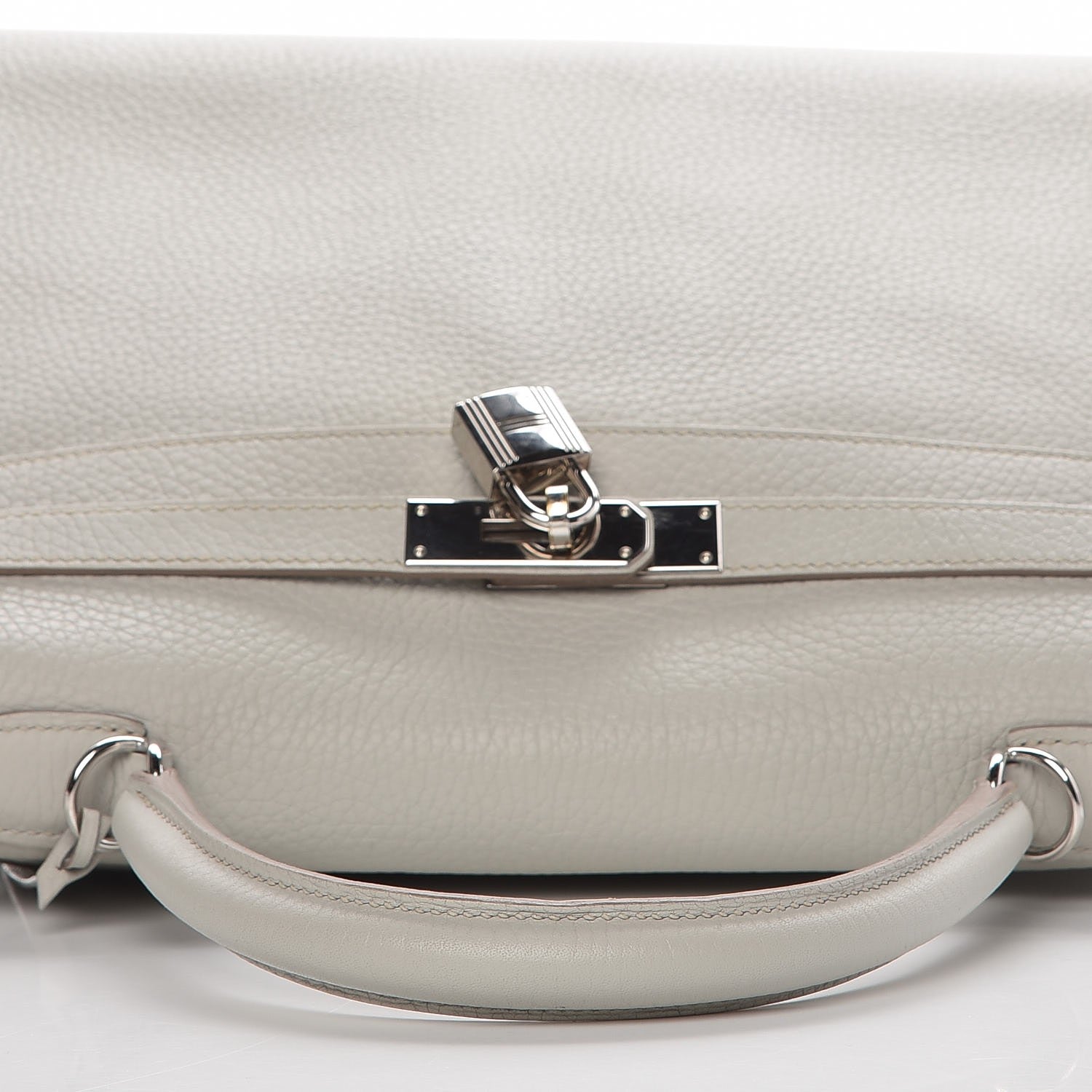 Hermes Taurillon Clemence Kelly Retourne 35 Gris Perle 29 of 29
