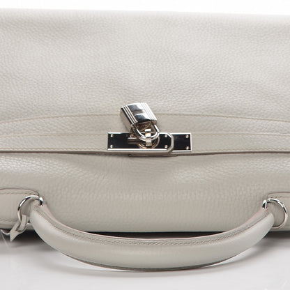 Hermes Taurillon Clemence Kelly Retourne 35 Gris Perle 29 of 29