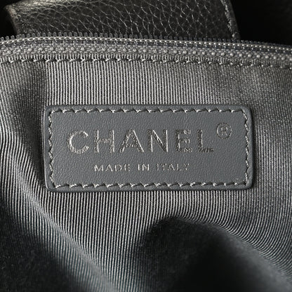 Chanel Calfskin Tall Cerf Tote Dark Grey 5 of 10