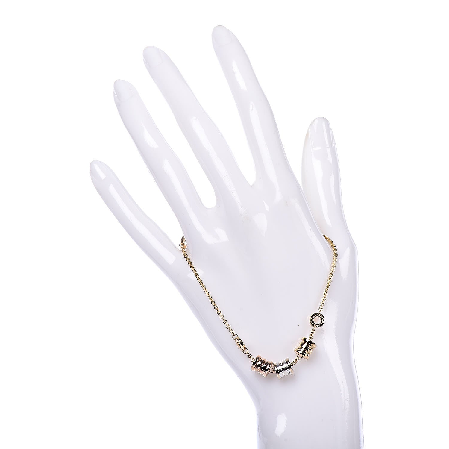 Bulgari 18K Yellow Rose White Gold B.Zero1 Bracelet 2 of 7