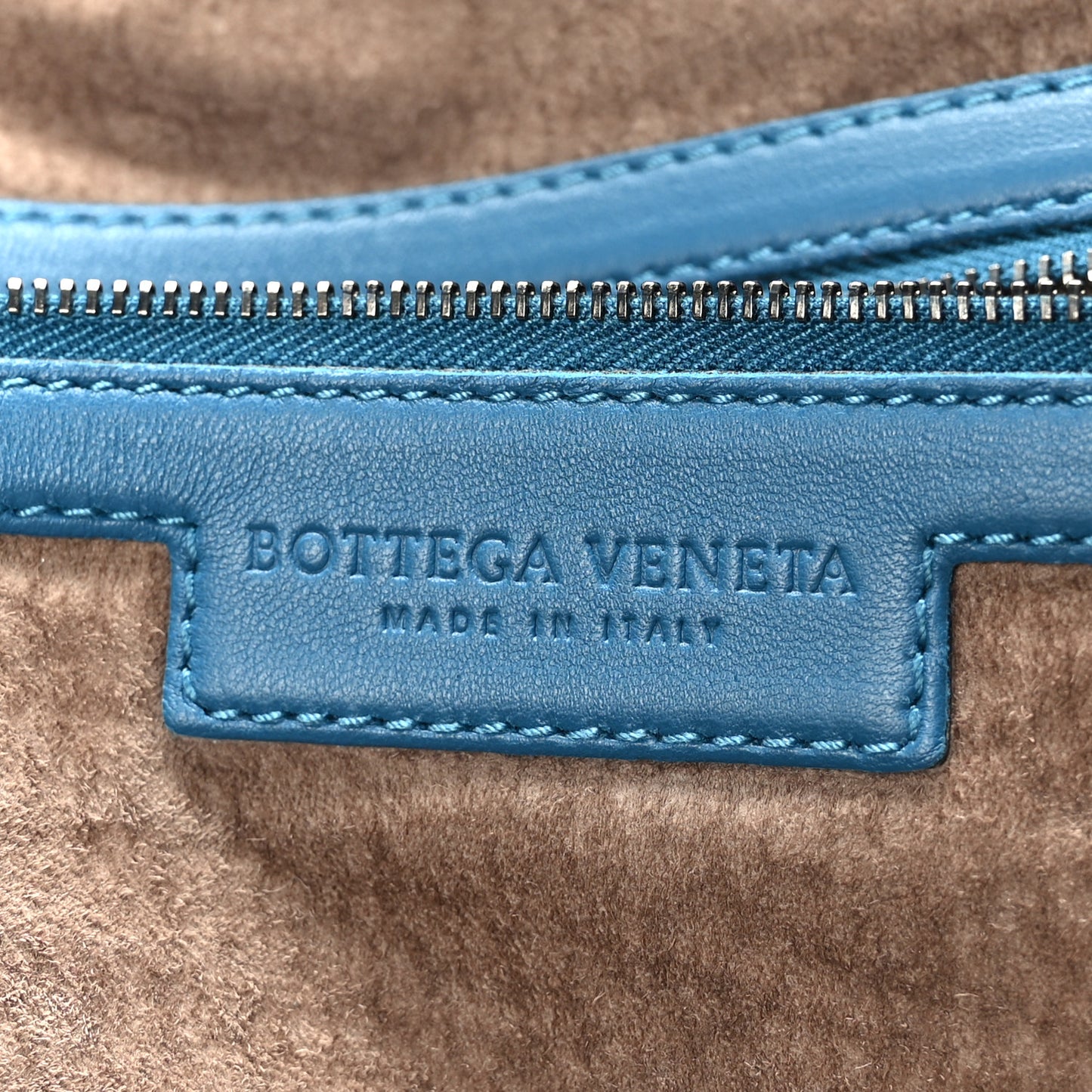 Nappa Intrecciato Maxi Convertible Tote Deep Pacific