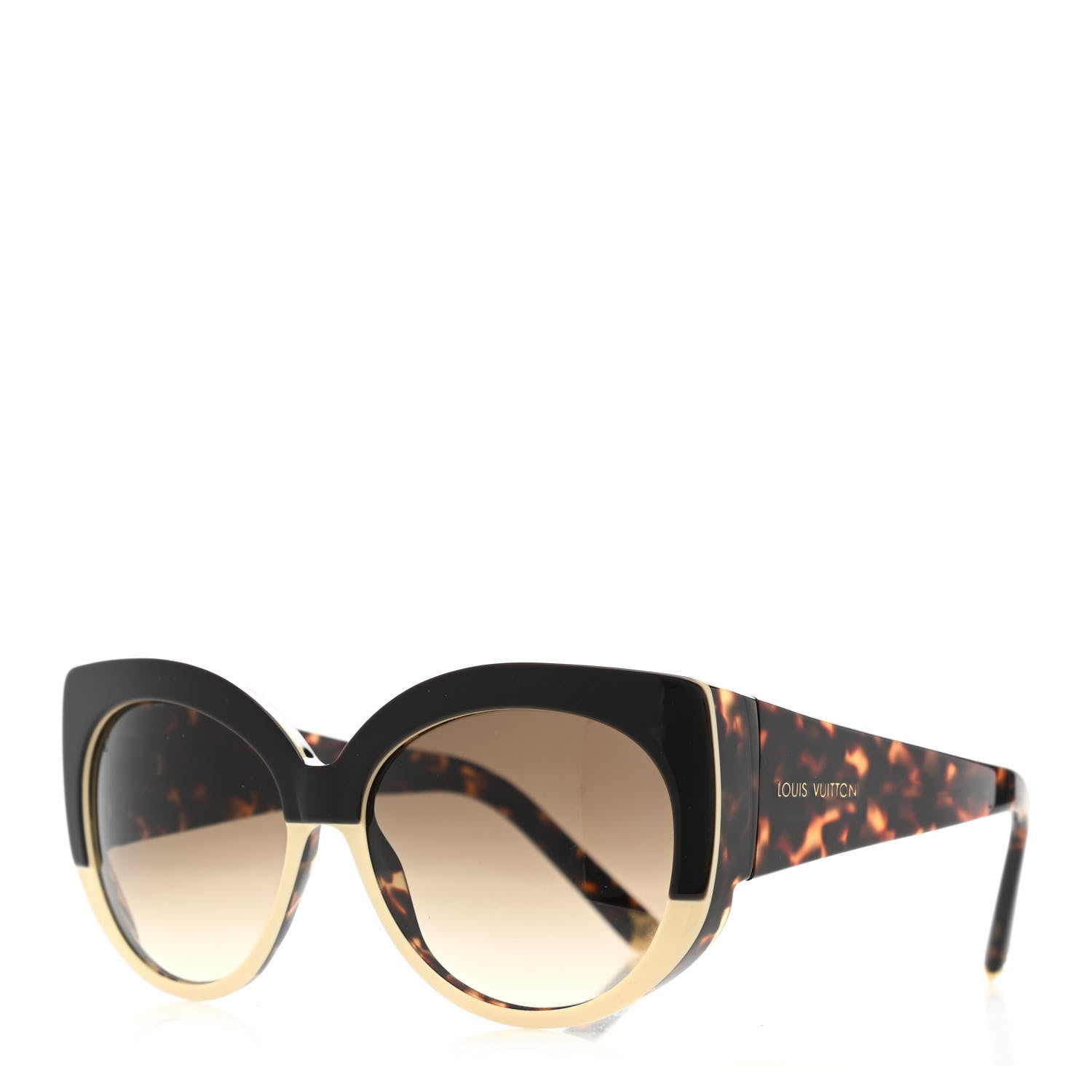 Louis Vuitton Acetate Cat Eye Sunglasses Z0588W Tortoise 1 of 8