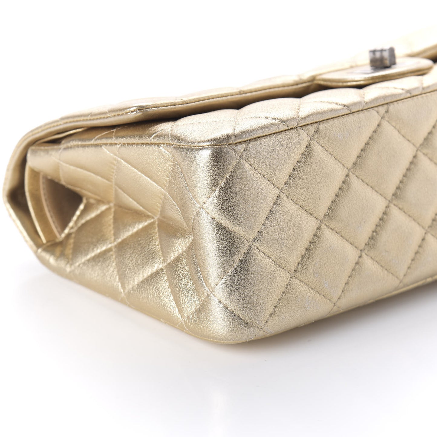 Metallic Calfskin Quilted 2.55 Reissue 226 Flap Gold