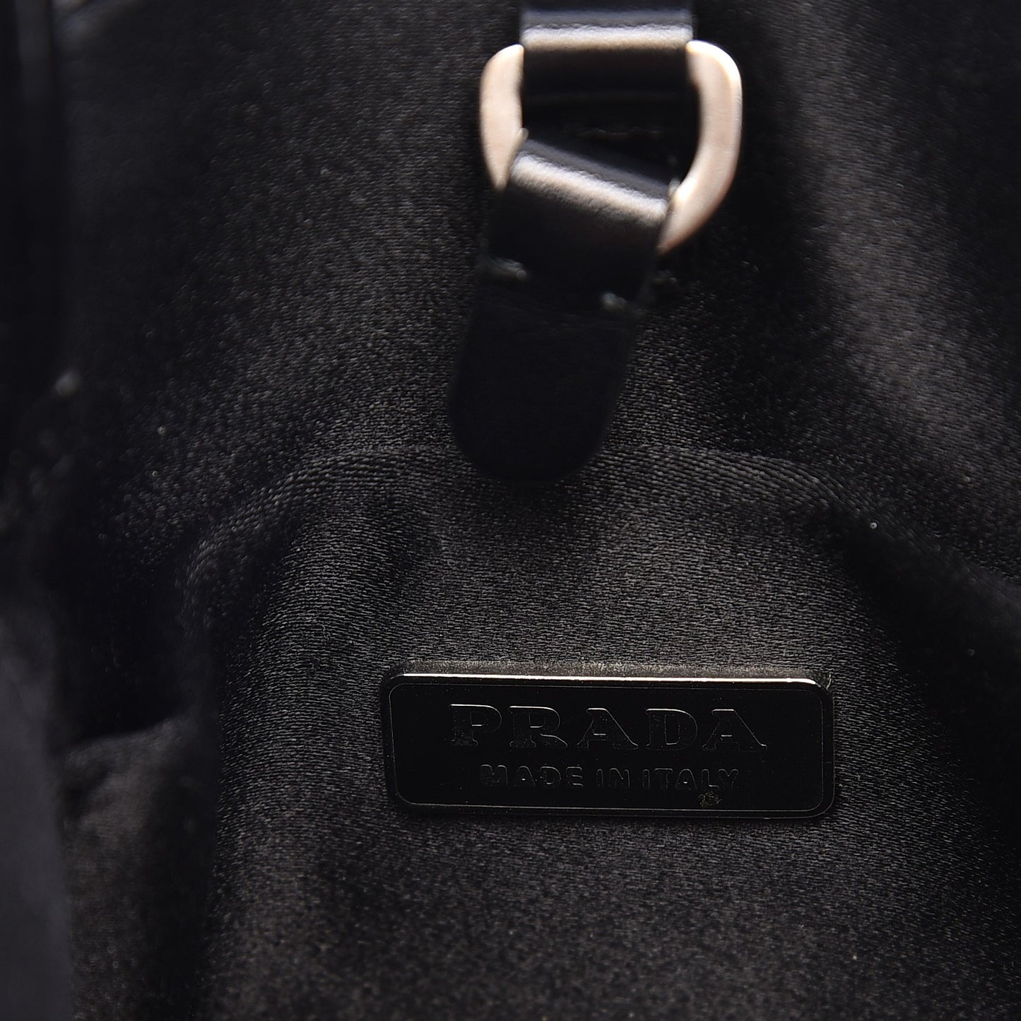Vitello Box Mini Logo Bag Black