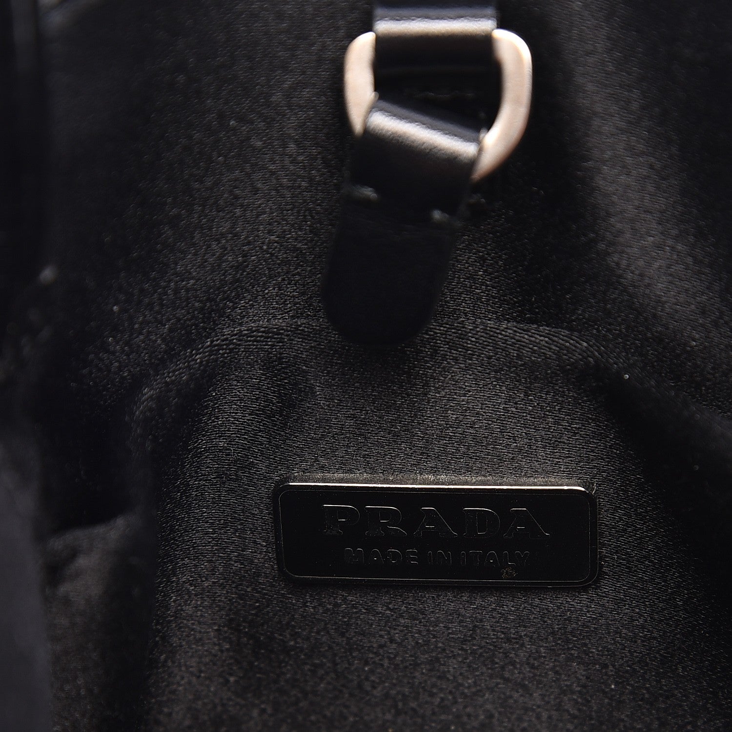 Prada Vitello Box Mini Logo Bag Black 8 of 11