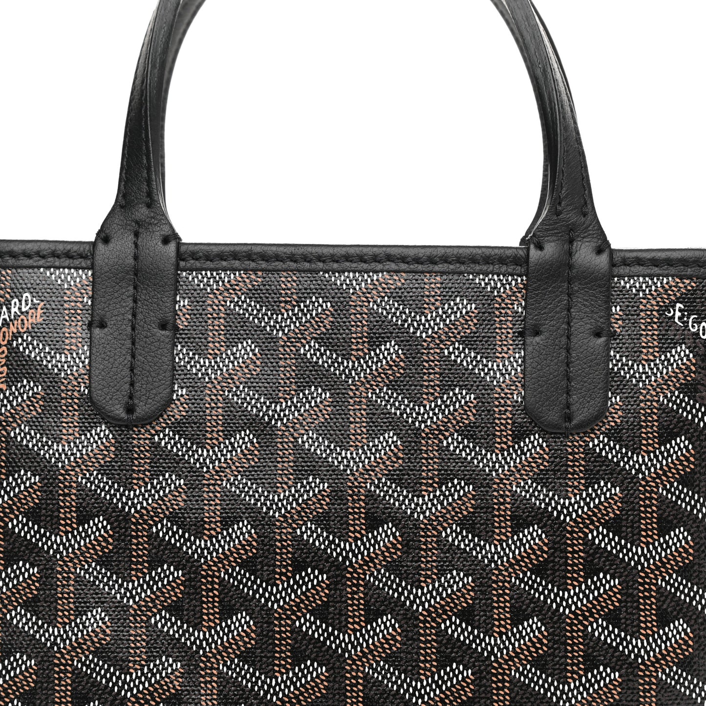 Goyardine Poitiers Tote Black