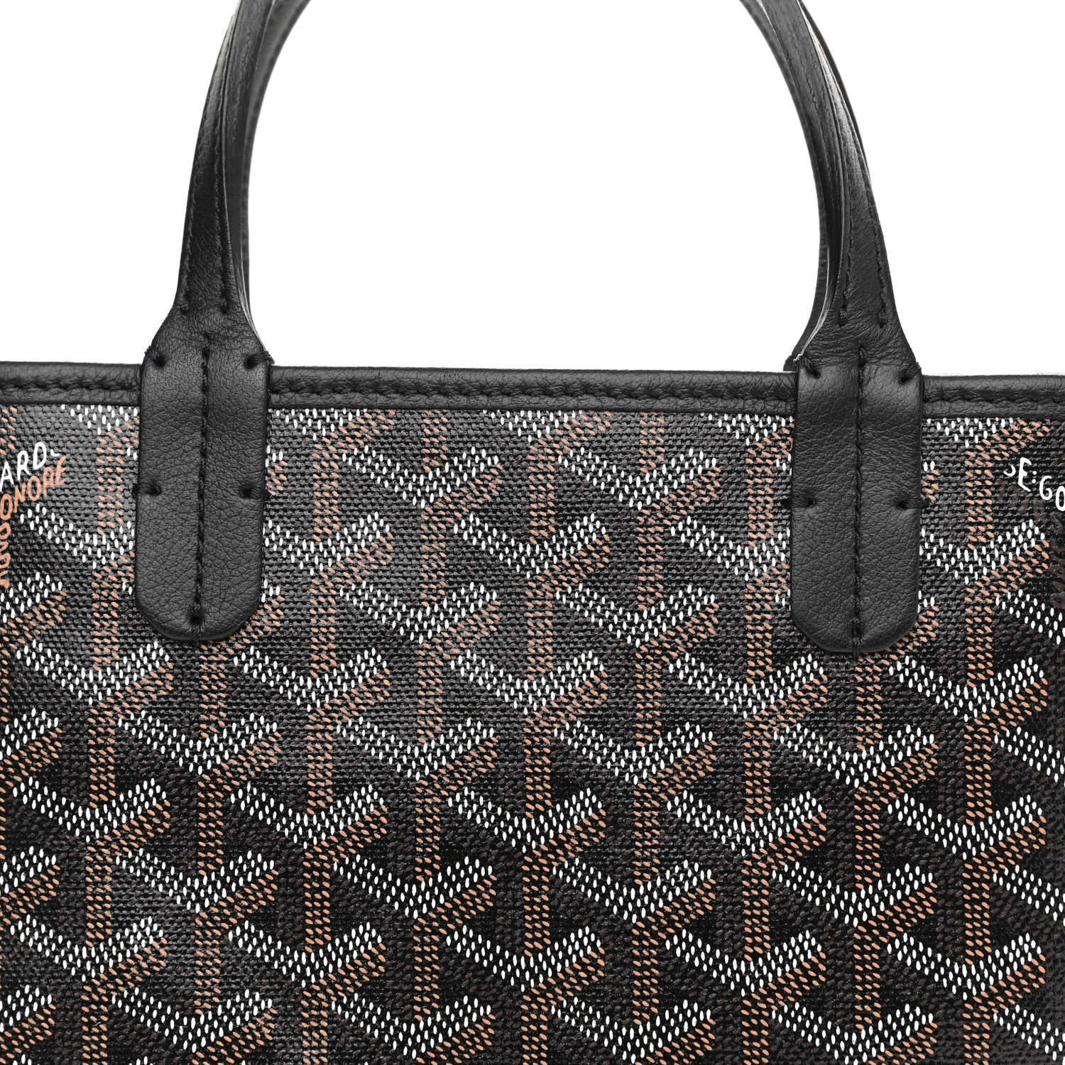 Goyard Goyardine Poitiers Tote Black 8 of 10
