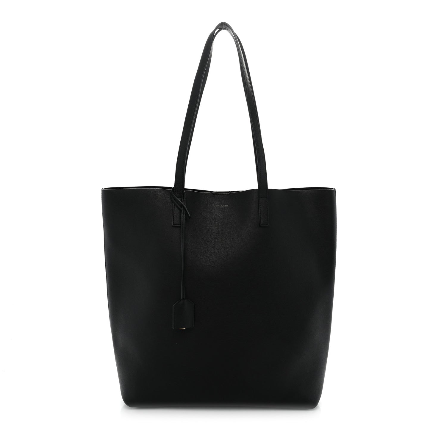Calfskin North-South Shopping Tote Black