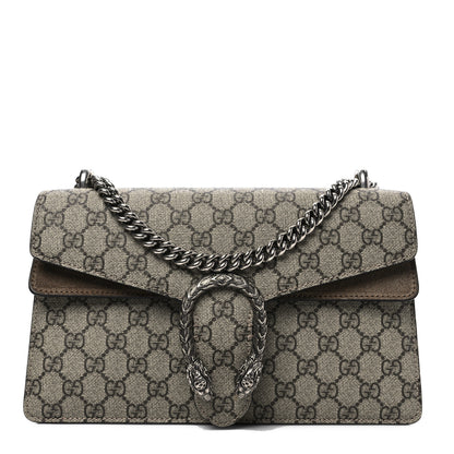 Gucci GG Supreme Monogram Small Dionysus Shoulder Bag Taupe 1 of 8