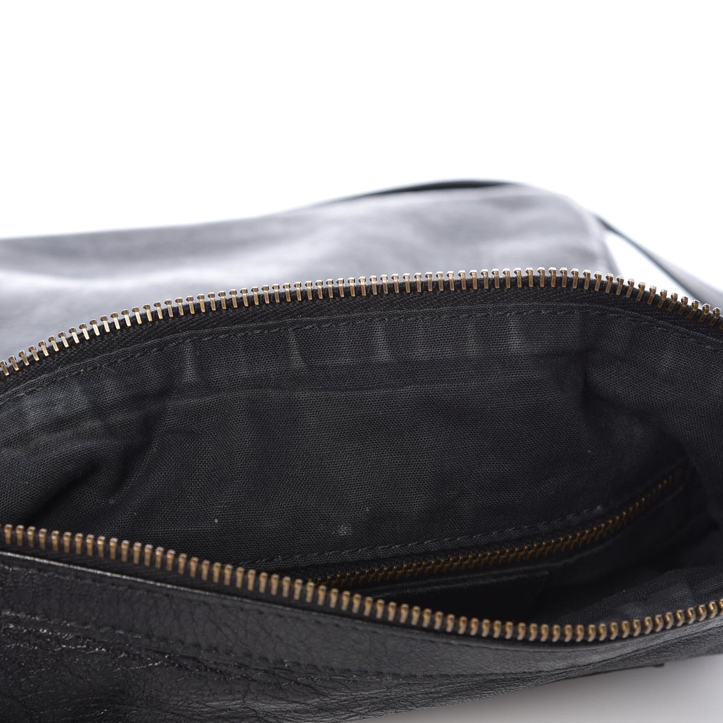 Agneau Classic Hardware Flat Crossbody Black