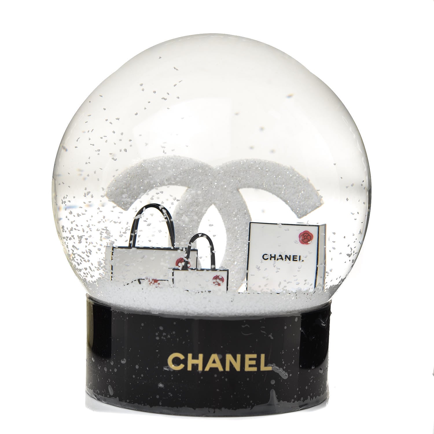 Chanel Glass CC Shopping Bag Snow Globe 1 of 4