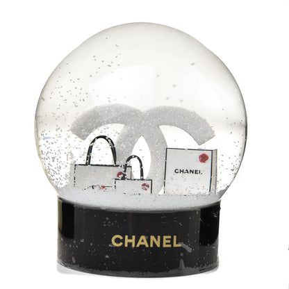 Chanel Glass CC Shopping Bag Snow Globe 1 of 4