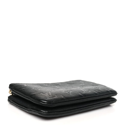 Louis Vuitton Empreinte Double Zip Pochette Black 4 of 12